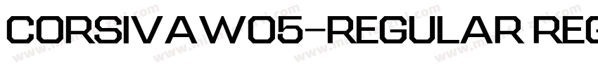 CorsivaW05-Regular Regular字体转换